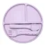 Taro Purple Silicone Round Plate Set