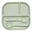 Sage Green Silicone Square Plate Set